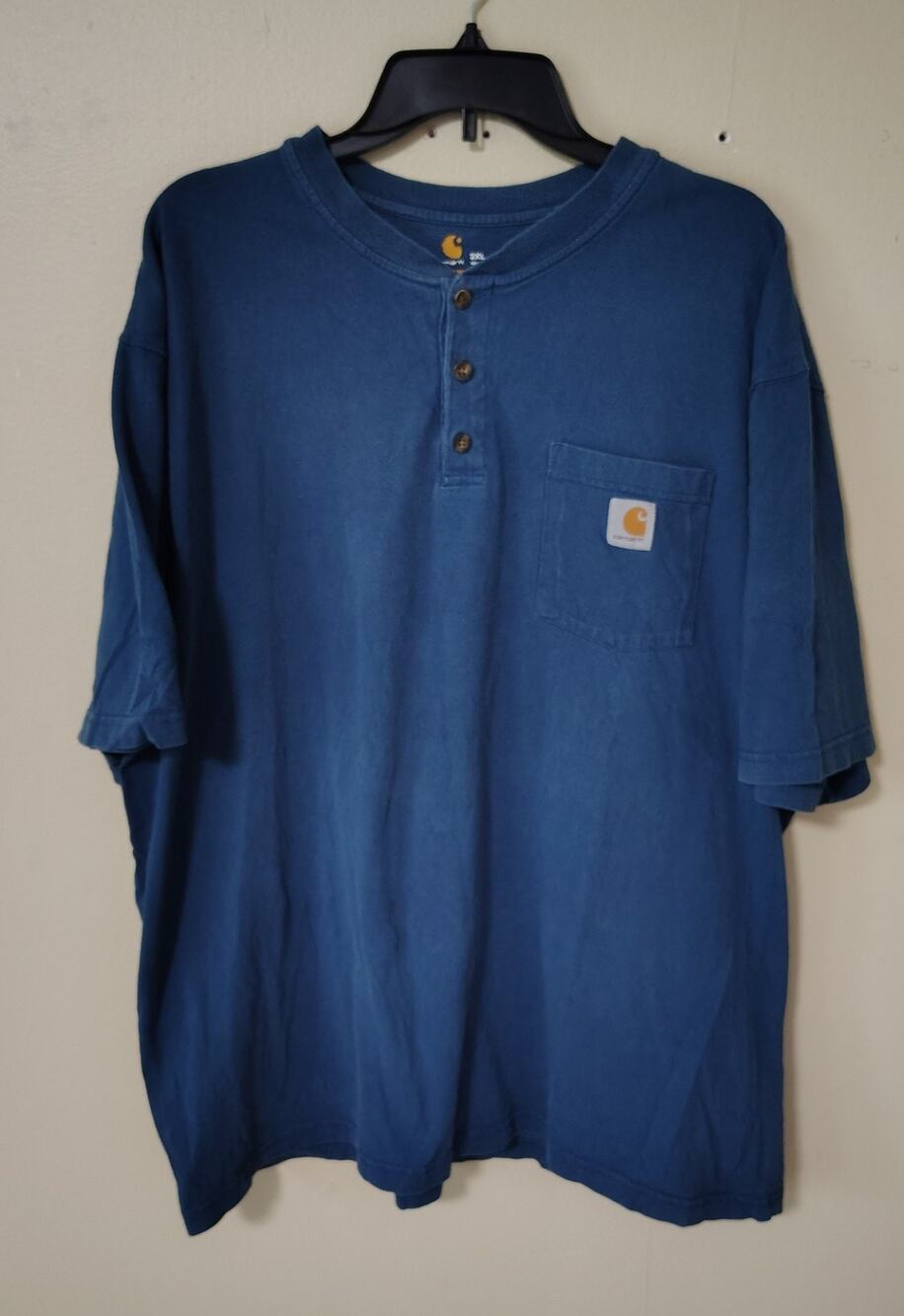 Carhartt Workwear Henley Shirt Size 2XL